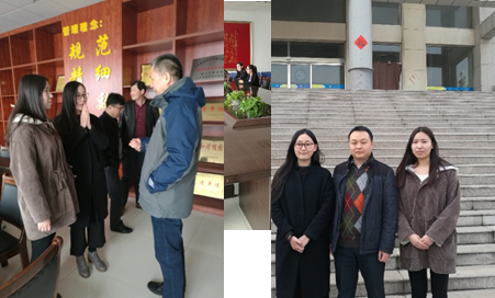 2月28日,王慧副院长和岳峰团总支书记对岚山区三中和实验中学进行中期